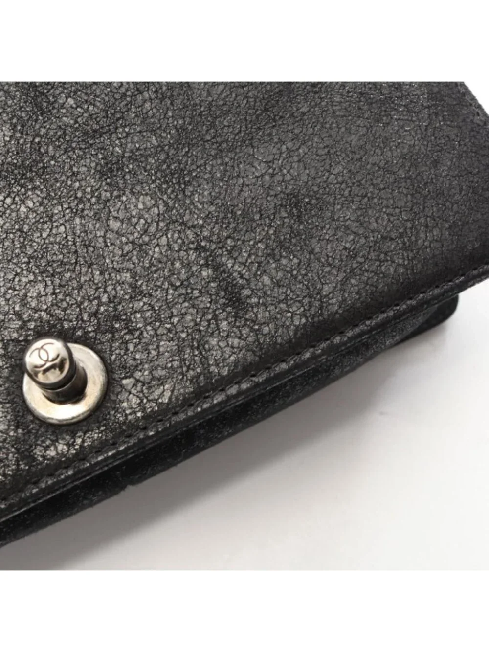 Chanel Shoulder Bag Boy Black Leather Boy Chain